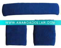 Wholesale sport sweatband headband and wristband