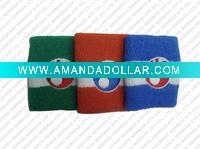 Colorful wrist sweatband