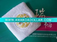 wholesale applique embroidery sport cotton wristband