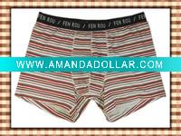 Wholesale MB14# stripe cotton mens boxer stock