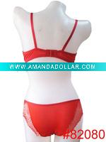 cheap stock underwear set ladies bra set