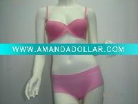 silk seamless bra set