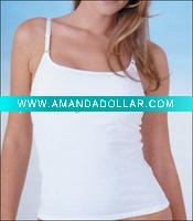 Wholesale lady's cotton camisoles/tank top/vest