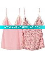 Wholesale lady's cotton camisoles/tank top/vest