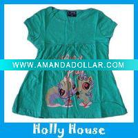 Wholesale girl's long style t shirt