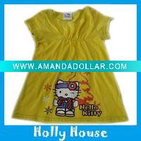 Wholesale girl's long style t shirt
