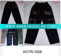 Wholesale Stock children pants/children wear/boy's clothing/kids' wear(KCTR-1511)