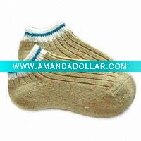 Wholesale women's ankle socks with wool knickerbocker yarn