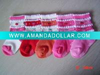 Wholesale 100% cotton baby socks B-S-84001