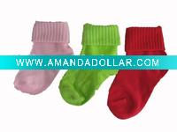 100% cotton baby socks