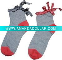 girls' socks w/ lace