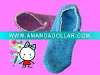 Microfiber floor socks