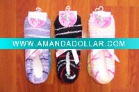 Wholesale girls microfiber shoe socks