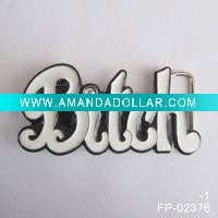 Wholesale Fashion Bitch belt buckle with rhinestone