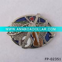 Wholesale Country music guitar buckle for belt