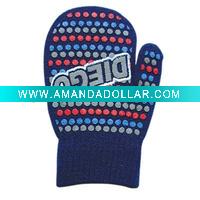 Wholesale magic gloves/magic gloves with rubber print/ Acrylic gloves/warm gloves