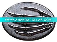 3D skeleton Hand belt buckle