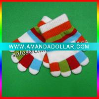 multicolor acrylic magic gloves