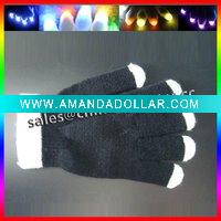 rave multicolor LED gloves