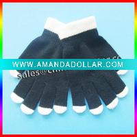 white wrist gloves