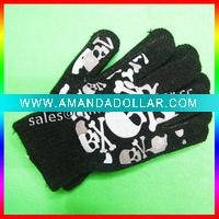 fashion black gloves