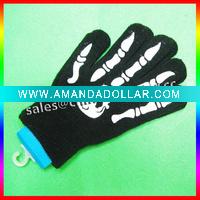 luminous skeleton gloves