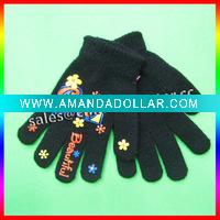 girl pvc dotted gloves