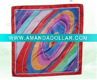 Oval printing knitted scarf