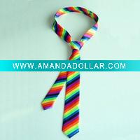 Wholesale Rainbow tie gay pride