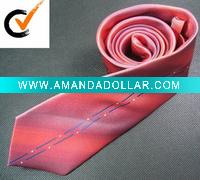 Silk Like Bordered Polyester Tie