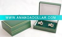 leather cufflinks giftbox