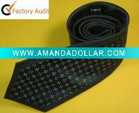 Wholesale Silk Like Bordered Polyester Tie
