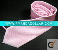 Silk Like Bordered Polyester Necktie