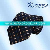 Wholesale Novel design dot silk necktie for men