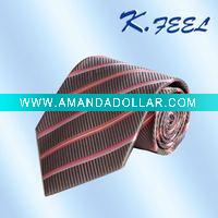 Wholesale Fashion stripe polyester neck tie