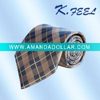 Wholesale Men's silk yarn dyed necktie