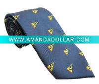 100% Polyester Woven Logo Necktie