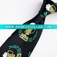 men's 100% polyester neck tie