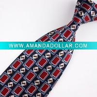 men's 100% polyester neck tie
