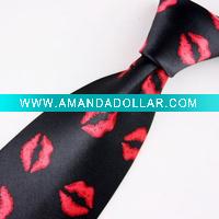 men's 100% polyester neck tie