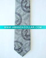 polyester printed tie
