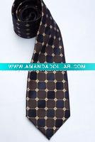paisley woven polyester necktie
