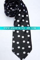 point woven polyester necktie