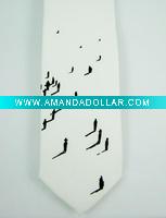 polyester printed tie
