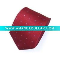 polyester woven dot tie