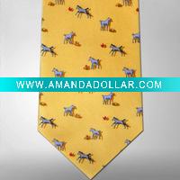printed silk tie