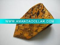 printed silk tie