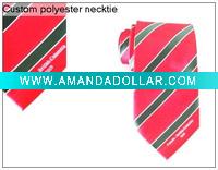 Custom polyester necktie