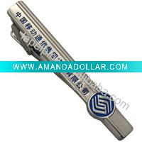 Wholesale Promotion Tie Clips with telecom logo