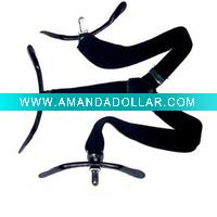 Leather Suspender with adjustable clip & buckle
